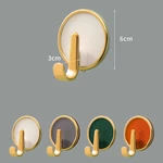 Hook-Free Punch-Free Viscose Strong Load-Bearing Door Kitchen Bathroom Traceless Hook Wall Wall Sticky Hook Light Luxury Style