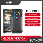AGM H5 Pro Rugged Smartphones 8GB+128GB Night Version Waterproof Cellphones MTK G85 6.5 Inch 48MP 7000mAh Smartphone Android 12