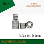 Free Shipping 10 PCS 689ZZ Bearings 689 ZZ 689-2Z 9x17x5 mm Miniature Ball Bearings Thin Wall Deep Groove Ball Bearing 618/9z