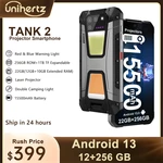 Unihertz 8849 Tank 2 Projector Rugged 22GB RAM 256GB ROM 108MP Camping Light 64MP Super Night Vision G99 15500mAh Support SD TF