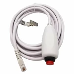 Nurse Caller Cable 6P4C Nurse Call Device Emergency Call Universal Replacement Cable 3 Meters With Push Button Switch