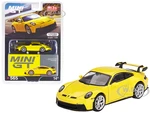 Porsche 911 (992) GT3 Racing Yellow Limited Edition to 3000 pieces Worldwide 1/64 Diecast Model Car by True Scale Miniatures