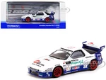 Mazda RX-7 FC3S RHD (Right Hand Drive) 51 White and Blue with Graphics "Pandem Drift Car" "Hobby64" Series 1/64 Diecast Model Car by Tarmac Works