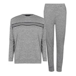 Miso Tape Striped Top and Joggers Tracksuit Loungewear Co Ord Set
