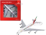 Airbus A380-800 Commercial Aircraft "Emirates Airlines - Dubai Expo 2020" White with Graphics  1/400 Diecast Model Airplane by GeminiJets