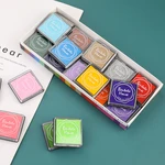 20pcs Multi-colored Giant Ink Pads Stamp Pads Inkpad Handmade DIY Craft for DIY Craft Scrapbooking Finger Paint Ink Pad Set