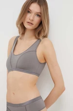 Podprsenka Calvin Klein Underwear šedá farba, jednofarebný
