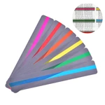 6Pcs Transparent Reading Guide Strip School Supplies Highlighter Colored Overlays Plastic Bookmark For Dyslexia Student