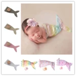 Newborn Photography Props Mermaid Outfits Set Creative Fotografia Accessories for Party Studio Shoots Photo Props