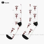 Fullmetal Alchemist Red Logo Socks Mens Colorful Socks Christmas New Year Thanksgiving Day Gift Unisex Adult Teen Youth Socks