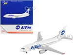 Boeing 737-500 Commercial Aircraft "UTair" White 1/400 Diecast Model Airplane by GeminiJets