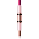 Makeup Revolution Blush & Highlight krémová tvářenka a rozjasňovač v tyčince odstín Sparkling Wine Shine 2x4,3 g