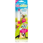 Brush Baby Go-Kidz bateriový zubní kartáček od 3let Pink/Blue 1 ks