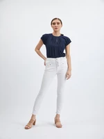 Orsay Jeans Bílá