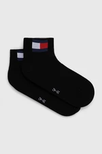 Ponožky Tommy Jeans 2-pak čierna farba, 701228223