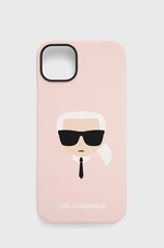 Obal na telefon Karl Lagerfeld Iphone 14 Plus 6,7" růžová barva
