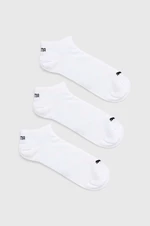 Ponožky Puma 3-pak dámske, biela farba, 906807