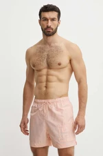 Plavkové šortky Tommy Hilfiger ružová farba, UM0UM03212
