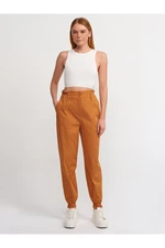 Dilvin 71107 Cupped Jogging Trousers-Orange
