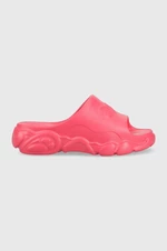 Pantofle Buffalo Cld Slide dámské, růžová barva, na platformě, 1622267