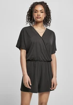 Women's short modal jumpsuit in black