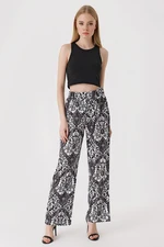 Bigdart 6543 Patterned Knitted Trousers - D.black