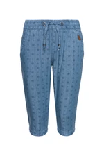 Modré dievčenské vzorované 3/4 nohavice SAM 73
