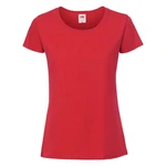 Czerwona koszulka damska Iconic 195 Ringspun Premium Premium Fruit of the Loom