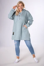 Kangaroo long-cut sweatshirt