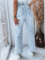 Women's trousers MIKIE light blue Dstreet