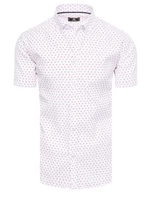 Men's Short Sleeve Shirt Dstreet White
