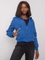 Women's Short Jacket with Quilting Larah - Blue