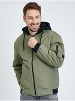 Khaki Men's Lightweight Jacket with Detachable Hood Tom Tailor Denim - Men