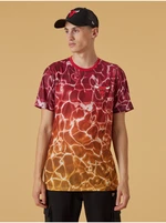 Yellow-Red Mens Patterned T-Shirt New Era Chibul - Men