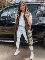 Women's quilted vest ELLA green Dstreet