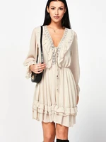 Caramel dress Och Bella BI-0761. R65