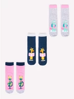 Detské ponożky Yoclub Yoclub_3Pack_Socks_SKA-0038G-AA00_Multicolour
