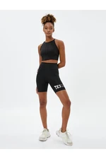 Koton Biker Leggings Printed High Waist