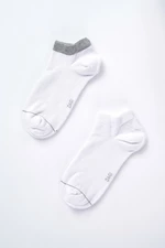 Dagi White Men's 2-Pack Booties Socks