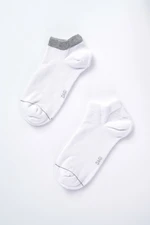 Dagi White Men's 2-Pack Booties Socks