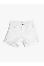 Koton Denim Shorts Basic. Pocket Cotton Cotton with Adjustable Elastic Waist.