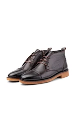 Ducavelli Birmingham Genuine Leather Lace-Up Zippered Anti-Slip Sole Daily Boots Navy Blue. Ducavelli Birmingham Genuine Leather Lace-Up Zippered Anti-Slip Sole Daily Boots Navy Blue.