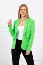 Jacket with lapel light green