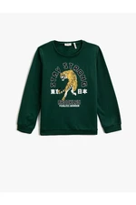 Koton Sweatshirt Long Sleeve Printed Crew Neck