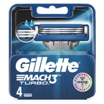 GILLETTE Mach3 Turbo Náhradní hlavice 4 ks