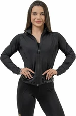 Nebbia Zip-Up Jacket INTENSE Warm-Up Black L Fitness sweat à capuche