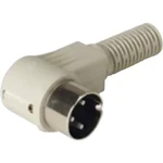 Hirschmann 931 740-517-1 DIN kruhový konektor zástrčka, zahnutá Pólov: 8  sivá 1 ks