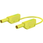 Stäubli SLK425-E/N bezpečnostné meracie káble [lamelový zástrčka 4 mm - lamelový zástrčka 4 mm] 0.75 m zelená, žltá 1 ks