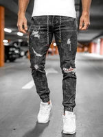 Blugi joggers negri Bolf TF156