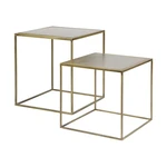 Súprava 2 odkladacích stolíkov BePureHome Metallic